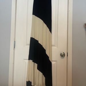 Venus- Strapless, long color block dress